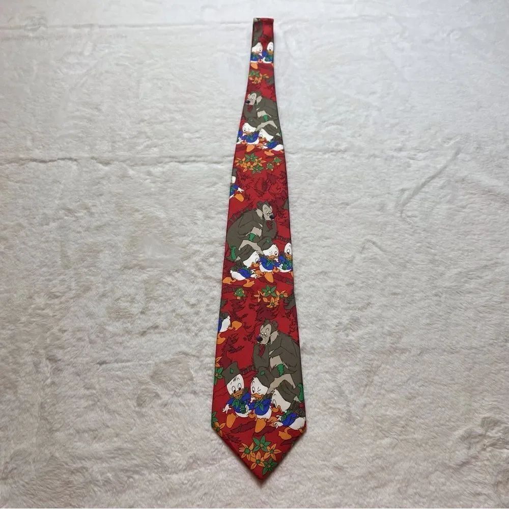 Disney Vintage Huey, Dewey and Louie Silk Neck Tie